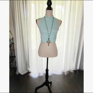 Mock Neck Crop Top - in two colors!